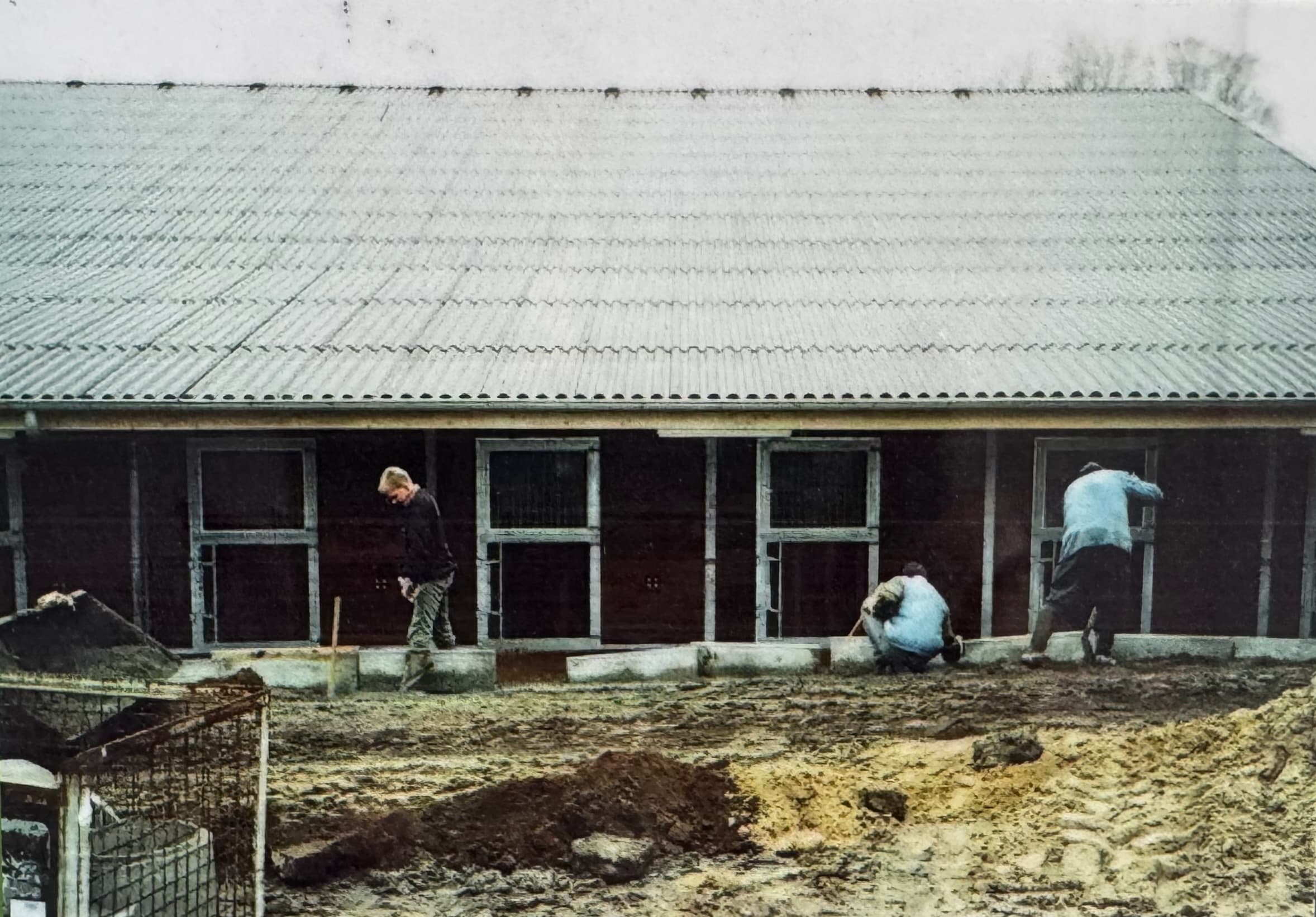 Stahlkonstruktion der großen Reithalle